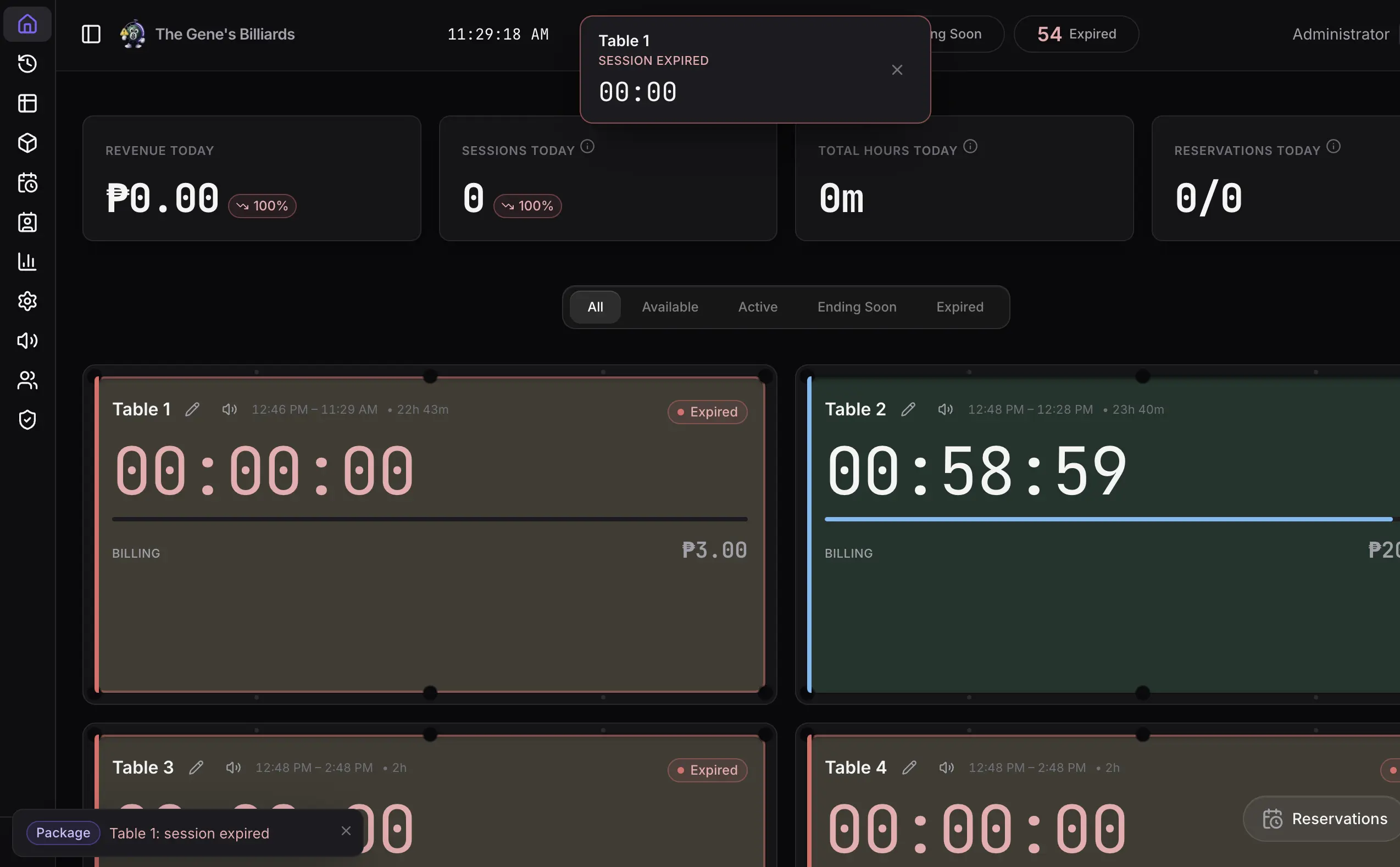 Sargo alert system showing real-time notifications